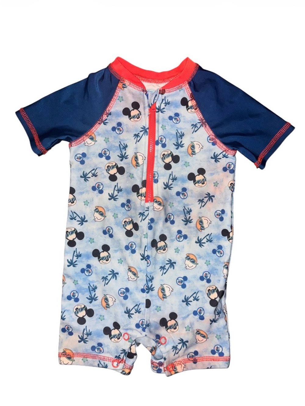 Disney baby swimwear Mickey Mouse rash guard romper pool beach
